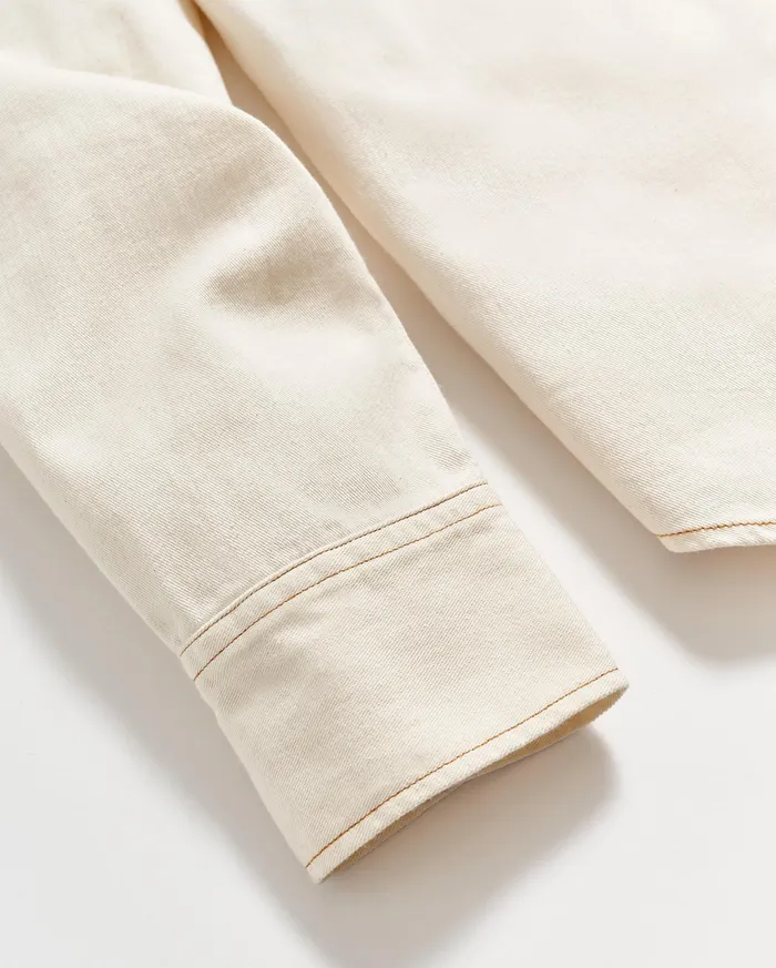 Men Shoals Twill Shirt Natural Billy Reid Shirting
