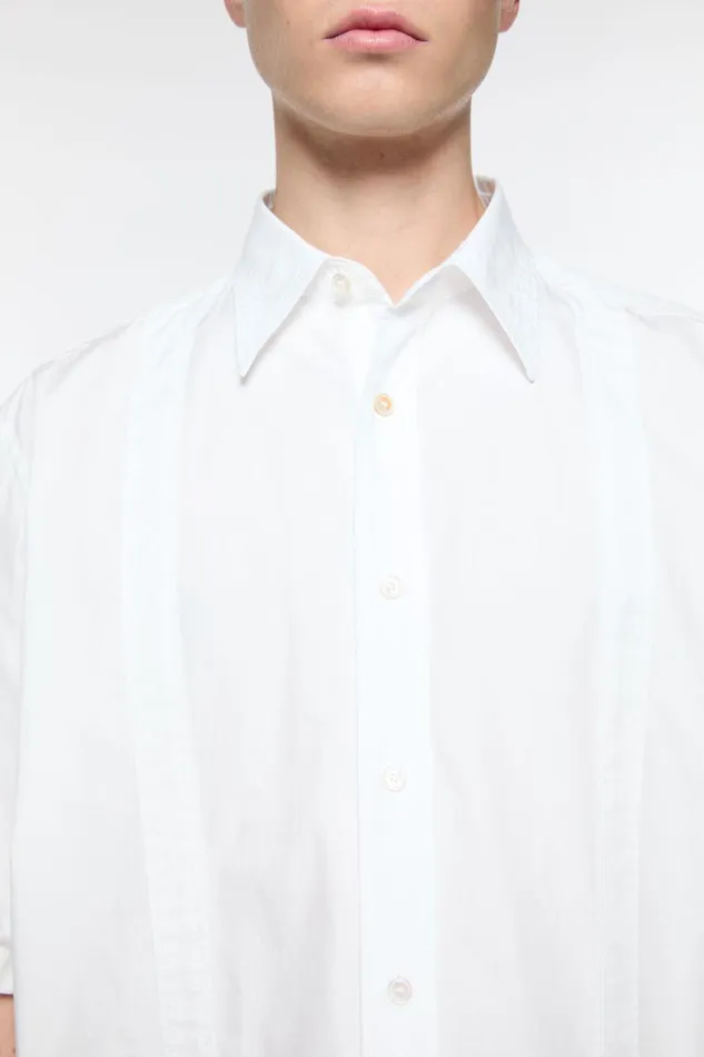 Men Short Sleeve Buttonup Shirt White Acne Studios Shirts