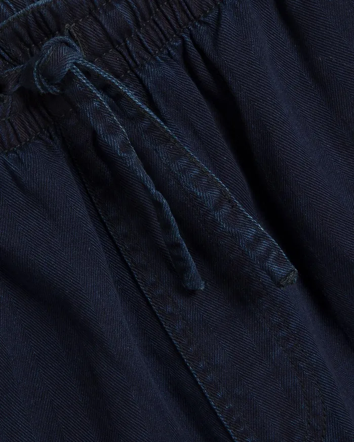 Men Shorty Short Indigo YMC Trousers and Shorts