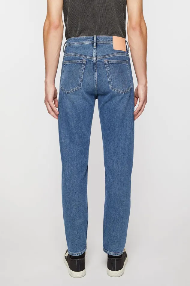 Men Slim Fit Jeans 8211 River Mid Blue Acne Studios Jeans