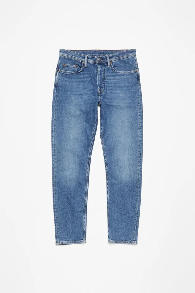 Men Slim Fit Jeans 8211 River Mid Blue Acne Studios Jeans