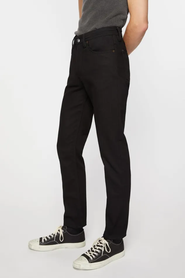 Men Slim Fit Jeans 8211 River Stay Black Acne Studios Jeans
