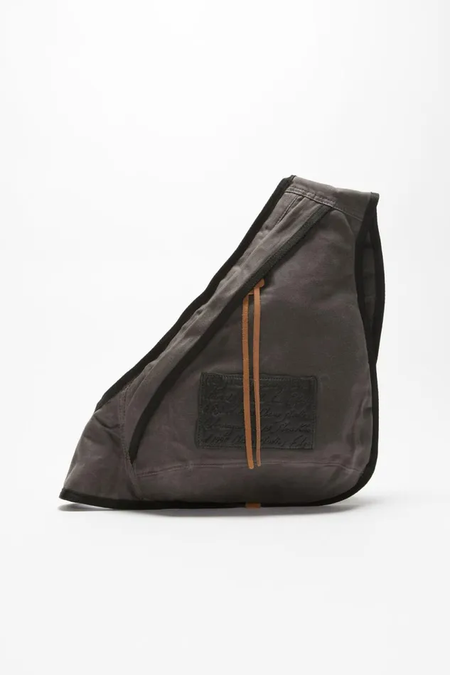 Men Sling Backpack Greyblack Acne Studios Bags