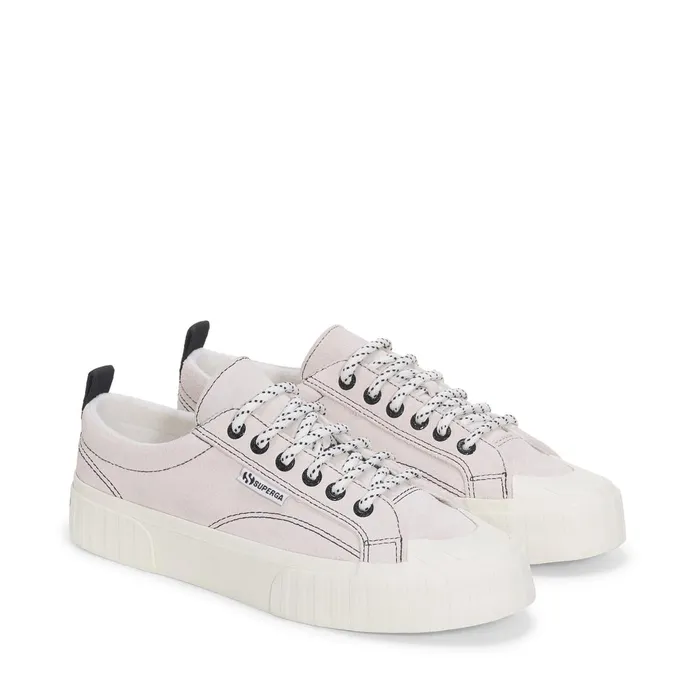 Men Sneakers Unisex 2630 STRIPE SUEDE CONTRAST STITCHING Low Cut WHITE AVORIOBLACKFAVORIO Superga Low Cut