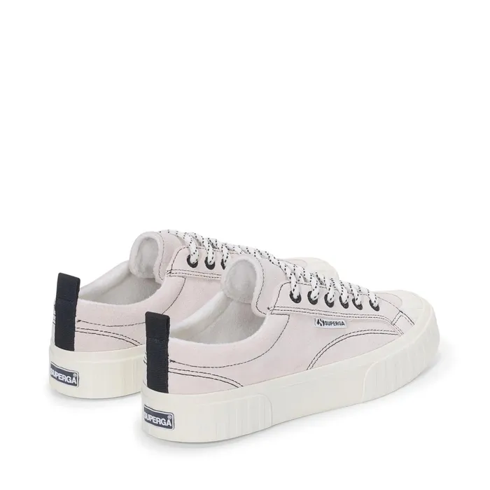 Men Sneakers Unisex 2630 STRIPE SUEDE CONTRAST STITCHING Low Cut WHITE AVORIOBLACKFAVORIO Superga Low Cut