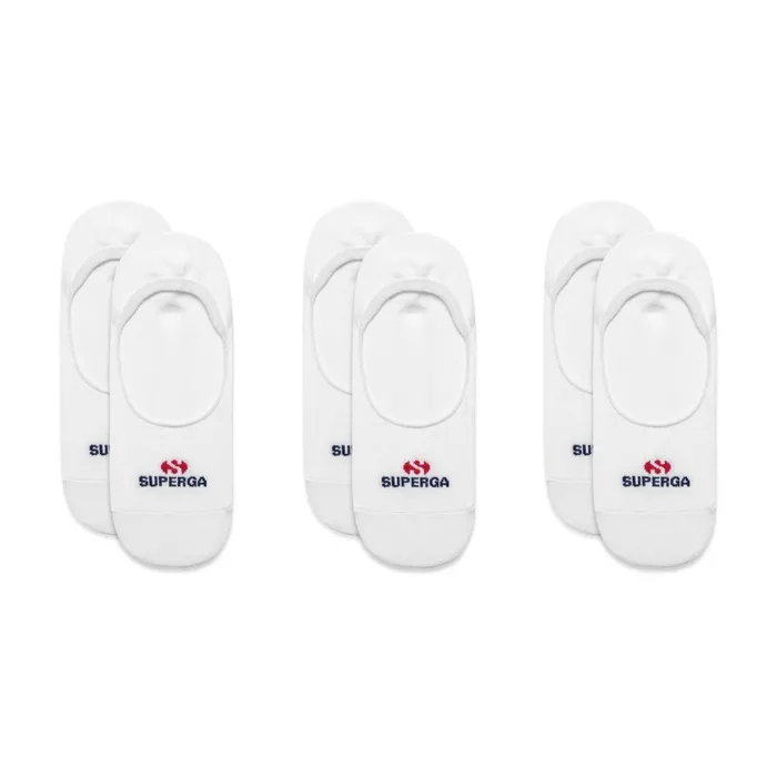 Men Socks Unisex SPNOOS10 LINER 3PACK Inliner WHITE Superga Socks