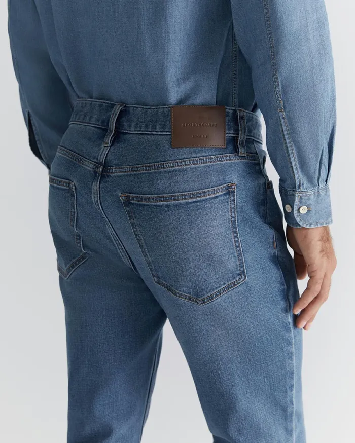 Men Sportscraft Denim and Jeans Jackson Slim Jean Light Blue Wash