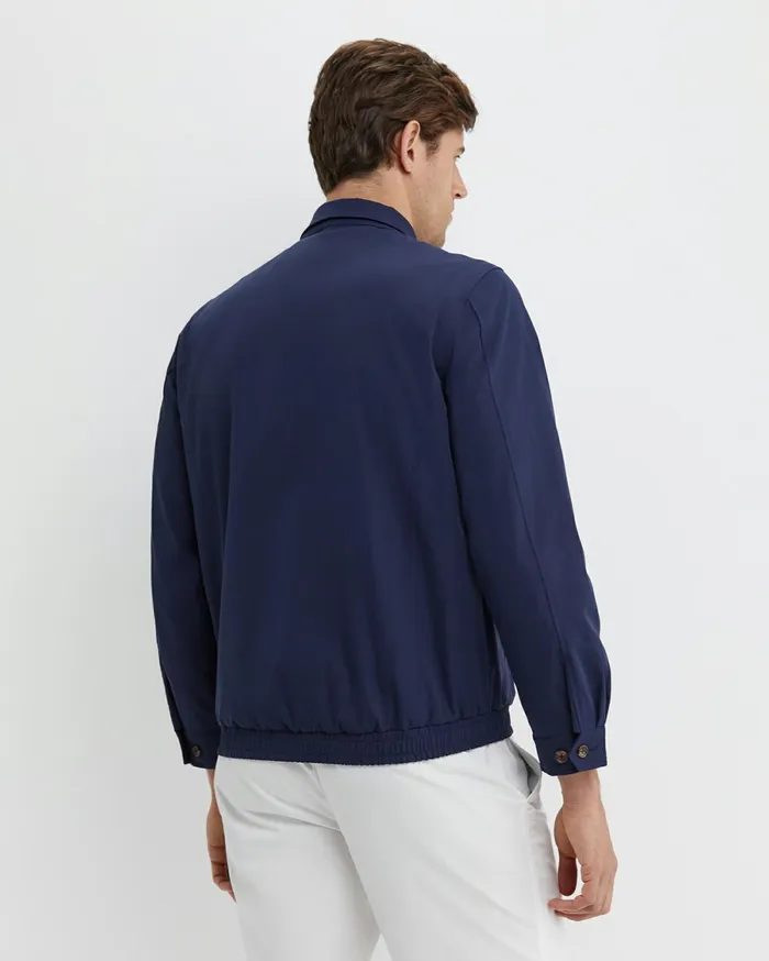 Men Sportscraft Jackets and Blazers Harrington Jacket Navy