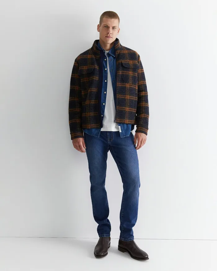 Men Sportscraft Jackets and Blazers Salford Check Wool Blend Jacket Check