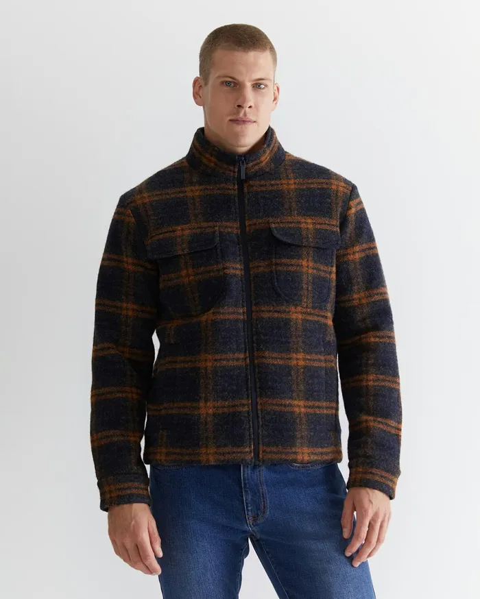 Men Sportscraft Jackets and Blazers Salford Check Wool Blend Jacket Check