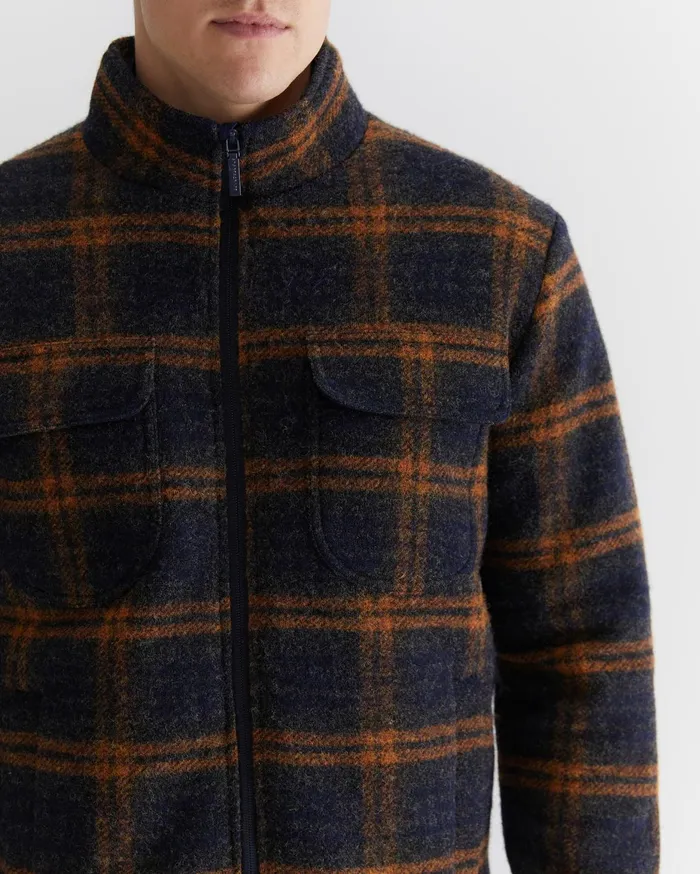 Men Sportscraft Jackets and Blazers Salford Check Wool Blend Jacket Check