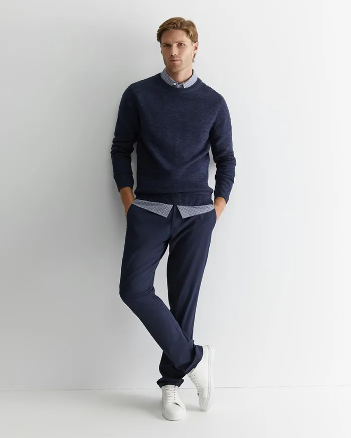 Men Sportscraft Knitwear Oliver Crew Neck Knit Navy