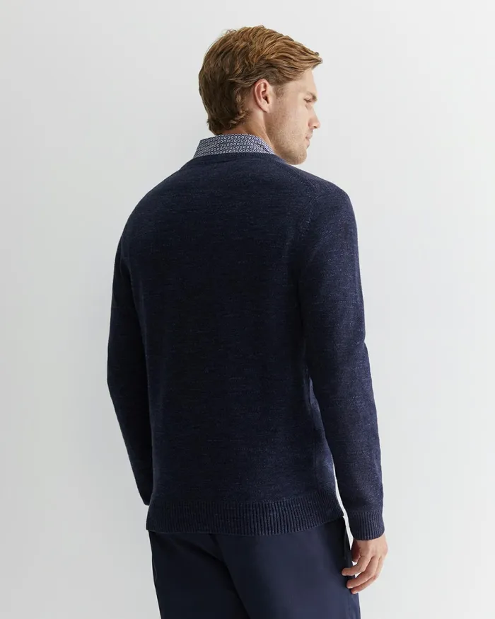 Men Sportscraft Knitwear Oliver Crew Neck Knit Navy