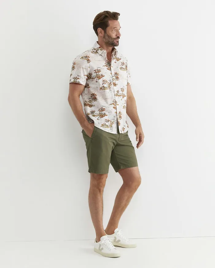 Men Sportscraft Shirts Somers Short Sleeve Cotton Shirt Multi
