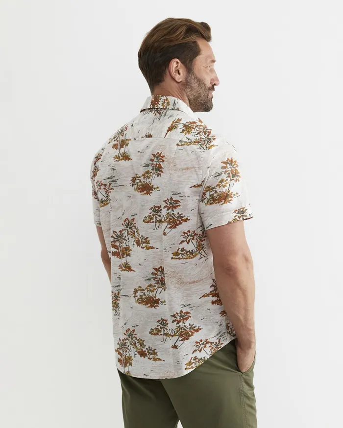 Men Sportscraft Shirts Somers Short Sleeve Cotton Shirt Multi