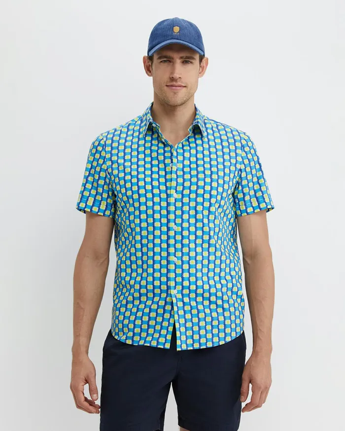 Men Sportscraft Shirts Wyn Short Sleeve Liberty Shirt Multi