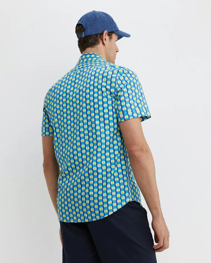 Men Sportscraft Shirts Wyn Short Sleeve Liberty Shirt Multi