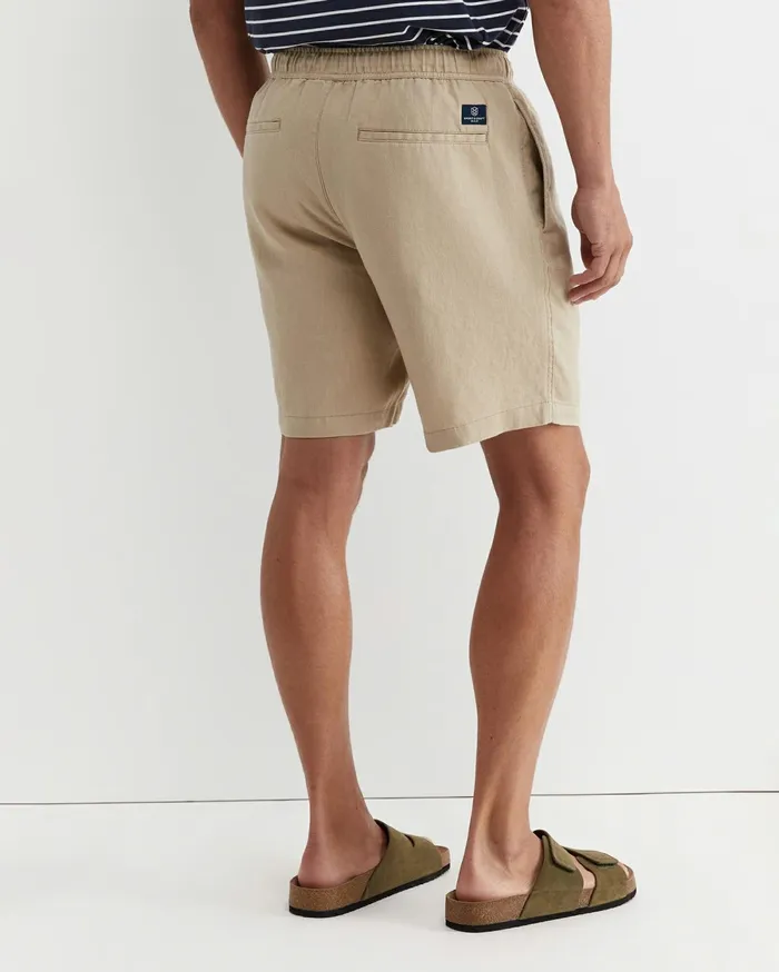 Men Sportscraft Shorts Caffery Linen Short Cappuccino