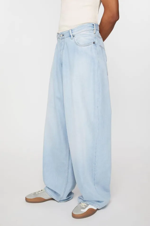 Men Super Baggy Fit Jeans 8211 2023M Light Blue Acne Studios Jeans