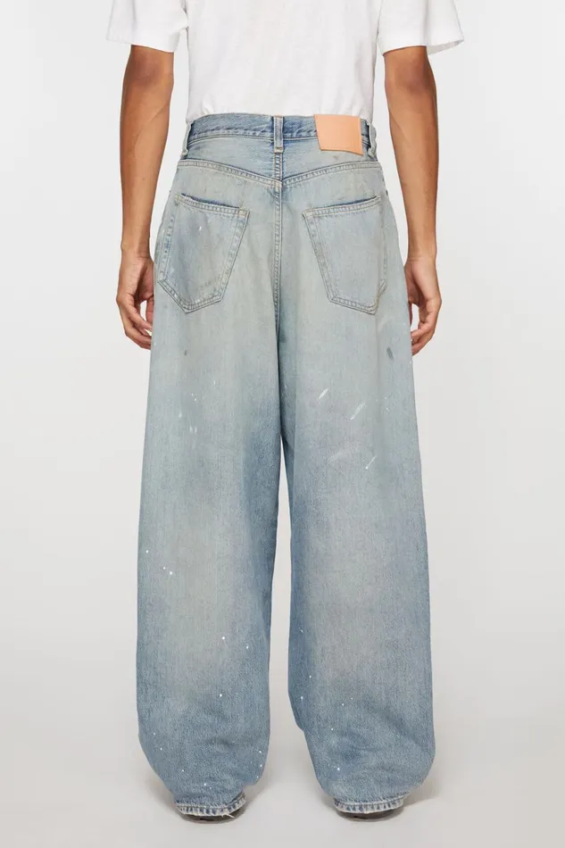 Men Super Baggy Fit Jeans 8211 2023M Light Blue Acne Studios Jeans