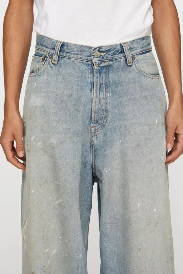 Men Super Baggy Fit Jeans 8211 2023M Light Blue Acne Studios Jeans