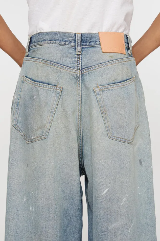 Men Super Baggy Fit Jeans 8211 2023M Light Blue Acne Studios Jeans