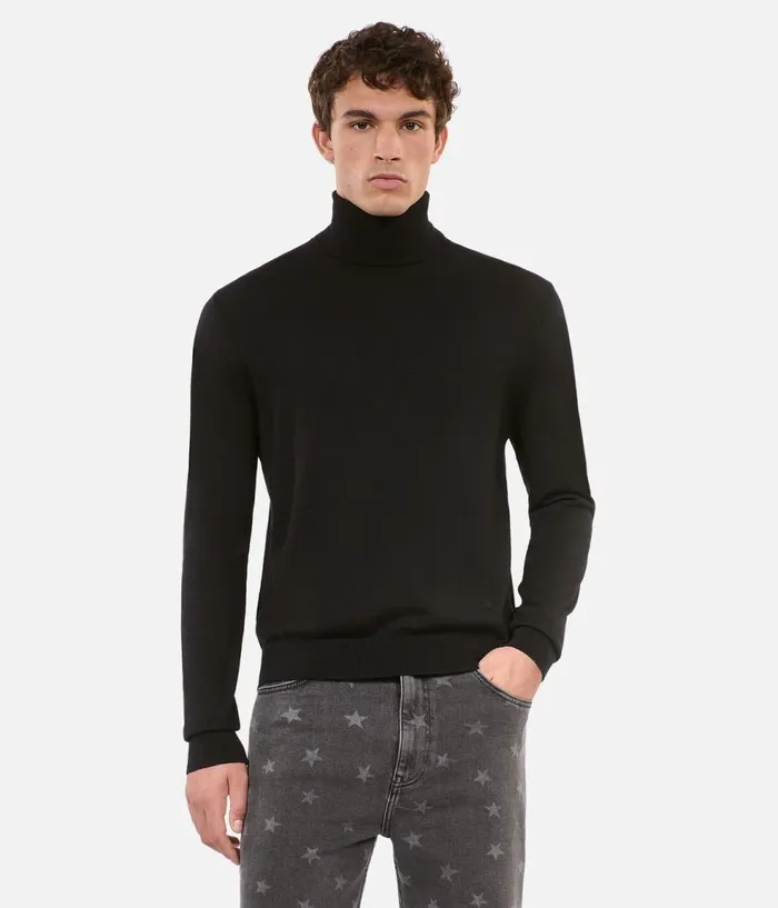 Men Sweaters THE KOOPLES Black Wool Sweater