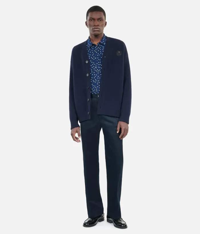 Men Sweaters THE KOOPLES Navy Blue Wool Cardigan
