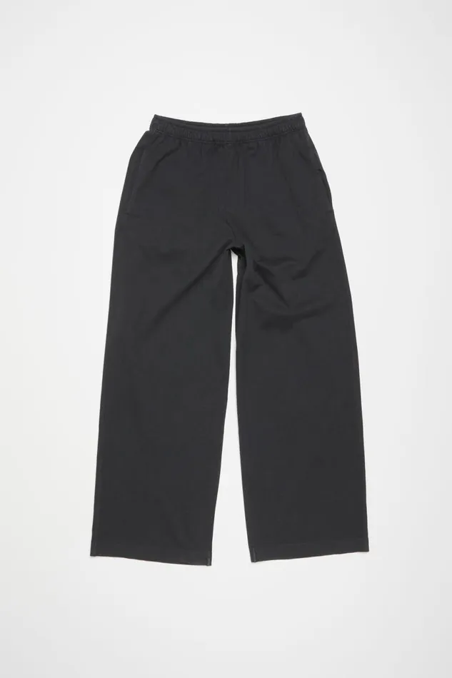 Men Sweatpant Logo Stamp Black Acne Studios Trousers