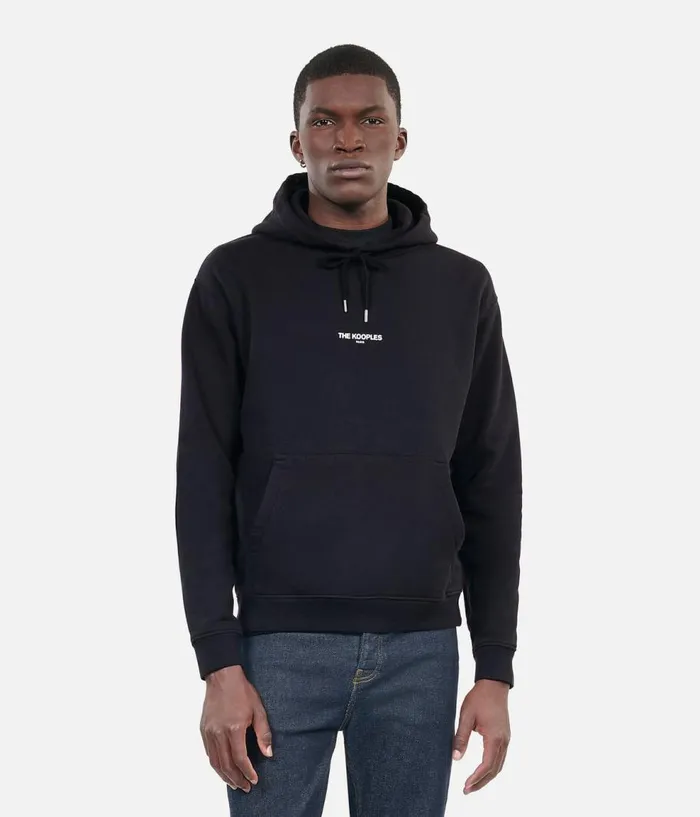 Men Sweatshirts and Sweatpants THE KOOPLES Black Logo Hoodie