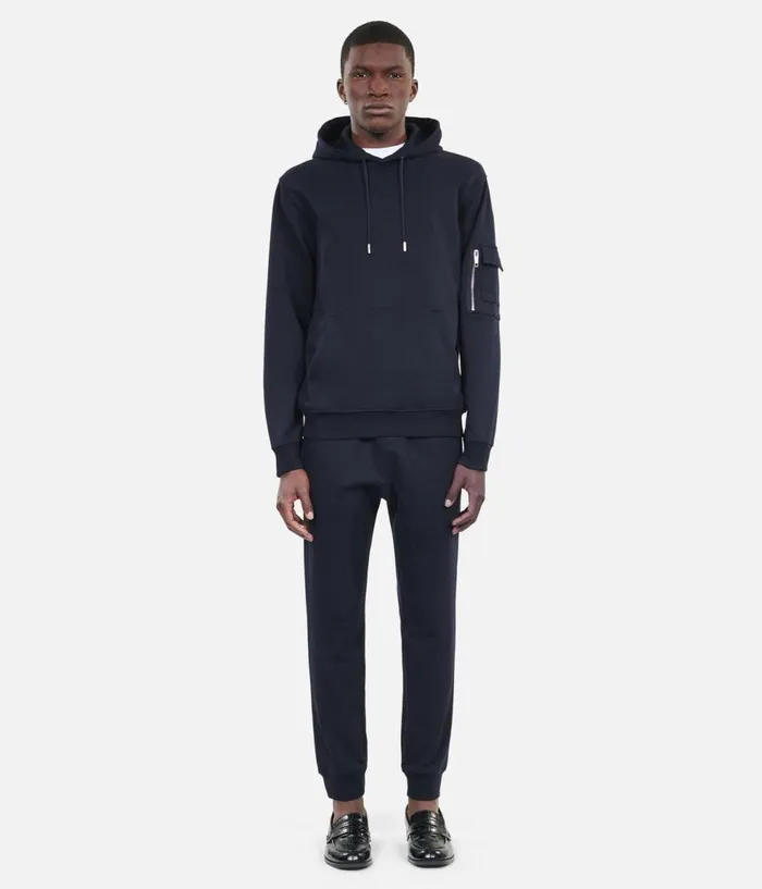 Men Sweatshirts and Sweatpants THE KOOPLES Navy Blue Hoodie Men Sweatshirts and Sweatpants THE KOOPLES Navy Blue Hoodie