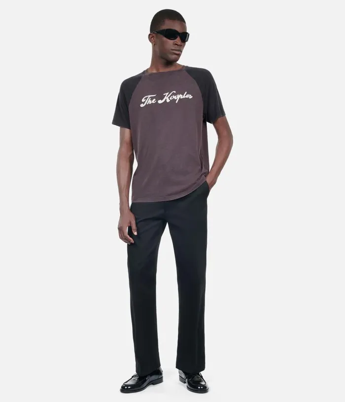 Men Tshirts THE KOOPLES Black Next Collection Serigraphy Tshirt