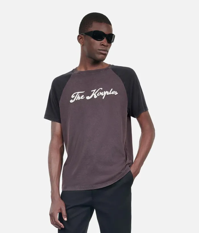 Men Tshirts THE KOOPLES Black Next Collection Serigraphy Tshirt