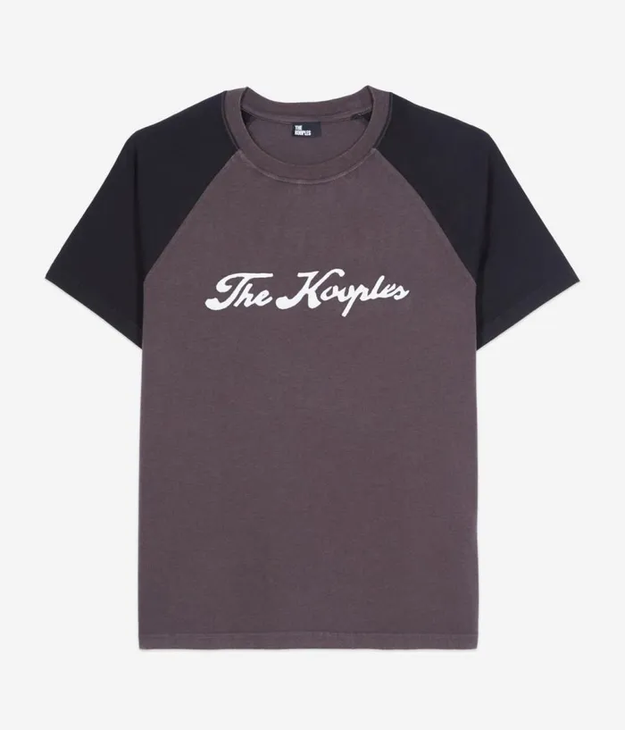 Men Tshirts THE KOOPLES Black Next Collection Serigraphy Tshirt