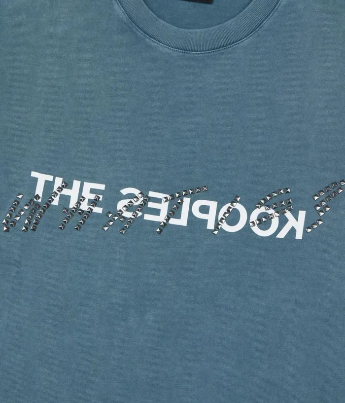 Men Tshirts THE KOOPLES Blue What Is Tshirt With Studs Men Tshirts THE KOOPLES Blue What Is Tshirt With Studs
