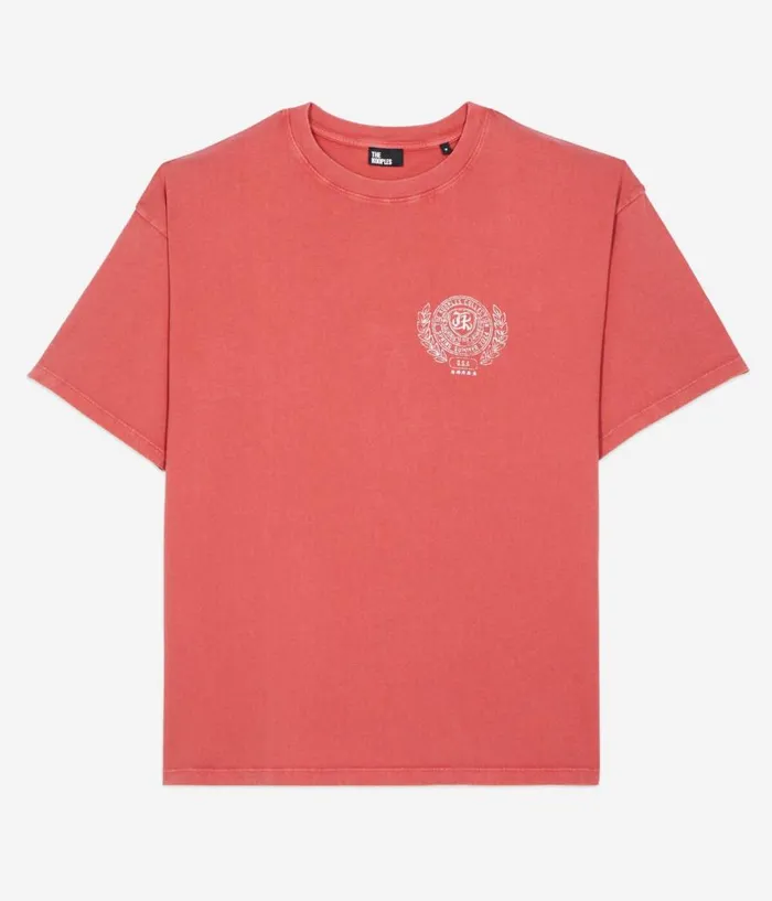 Men Tshirts THE KOOPLES Red Tshirt With Blazon Serigraphy