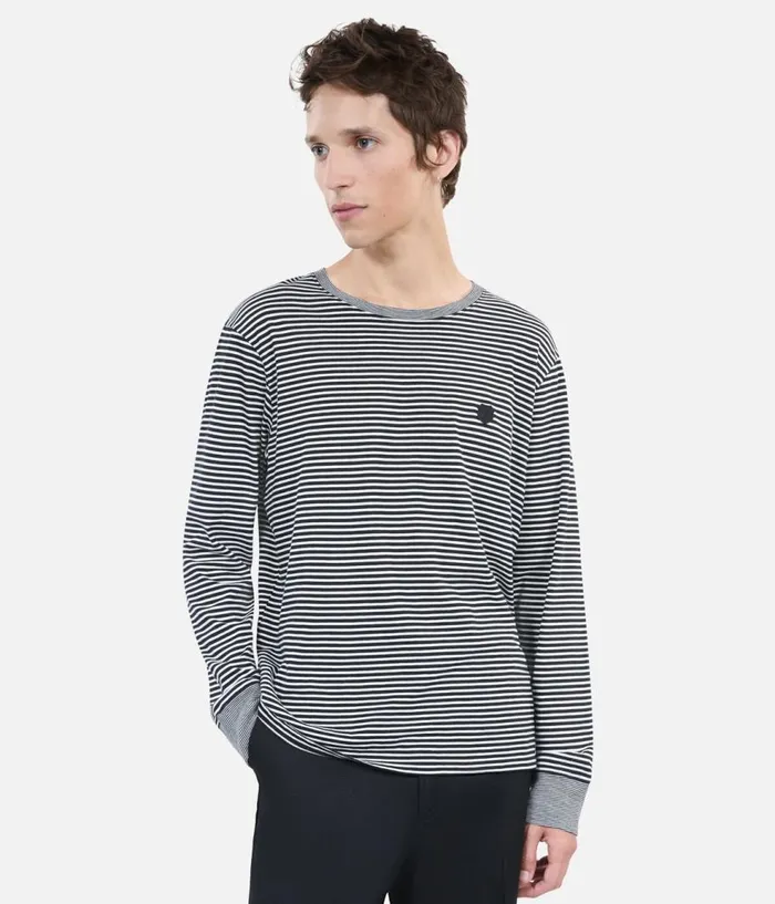 Men Tshirts THE KOOPLES Striped Longsleeved Tshirt