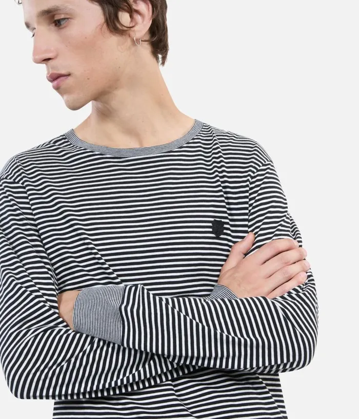 Men Tshirts THE KOOPLES Striped Longsleeved Tshirt