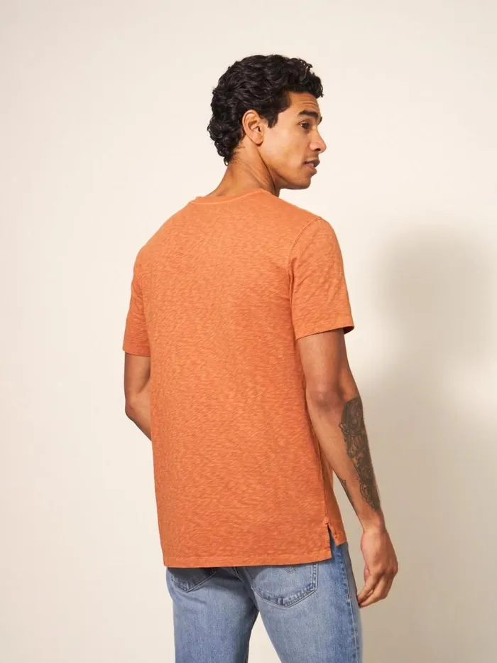 Men TSHIRTS White Stuff Abersoch Short Sleeve Tee Dark Orange