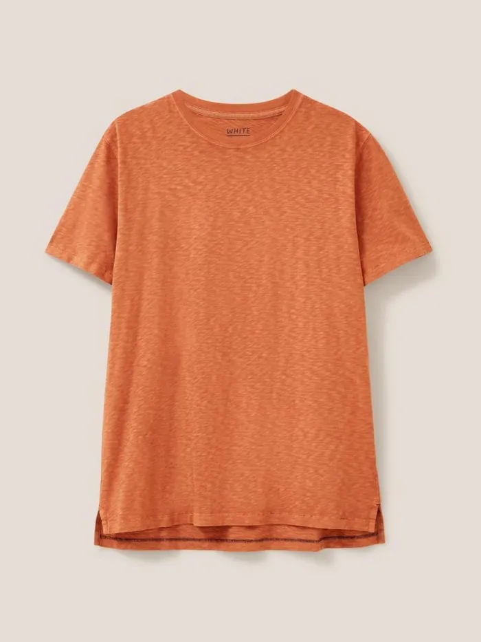Men TSHIRTS White Stuff Abersoch Short Sleeve Tee Dark Orange