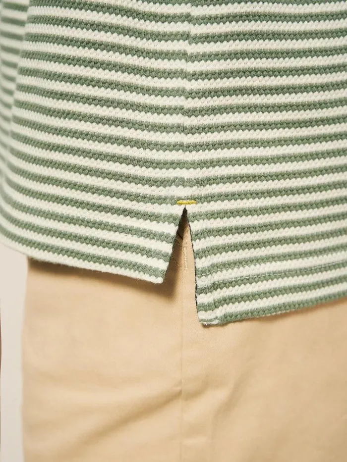 Men TSHIRTS White Stuff Revere Stripe Polo Mint Green Men TSHIRTS White Stuff Revere Stripe Polo Mint Green