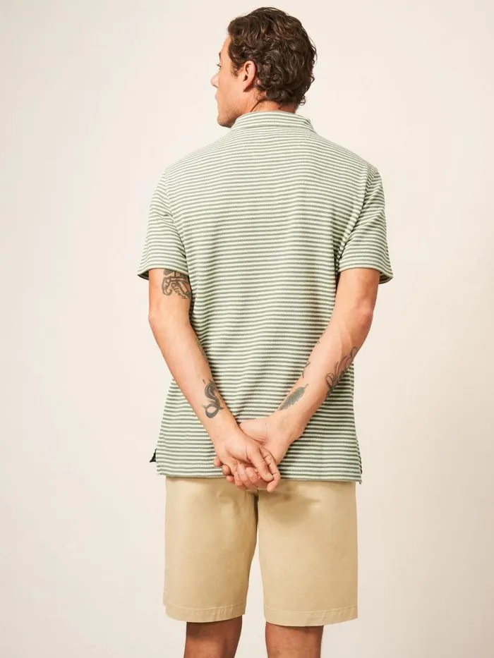 Men TSHIRTS White Stuff Revere Stripe Polo Mint Green Men TSHIRTS White Stuff Revere Stripe Polo Mint Green