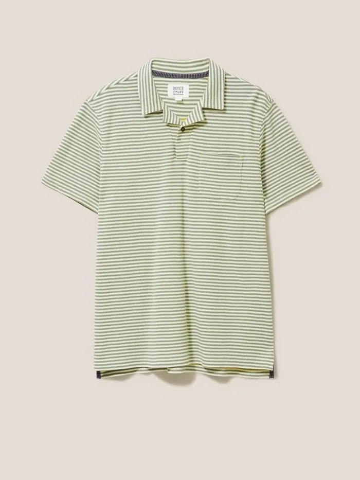 Men TSHIRTS White Stuff Revere Stripe Polo Mint Green Men TSHIRTS White Stuff Revere Stripe Polo Mint Green