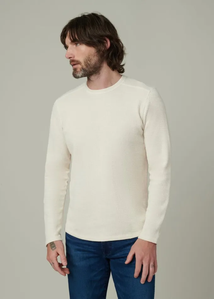 Men Tops Tees Joe039s Jeans TATE LONG SLEEVE CREWNECK Natural