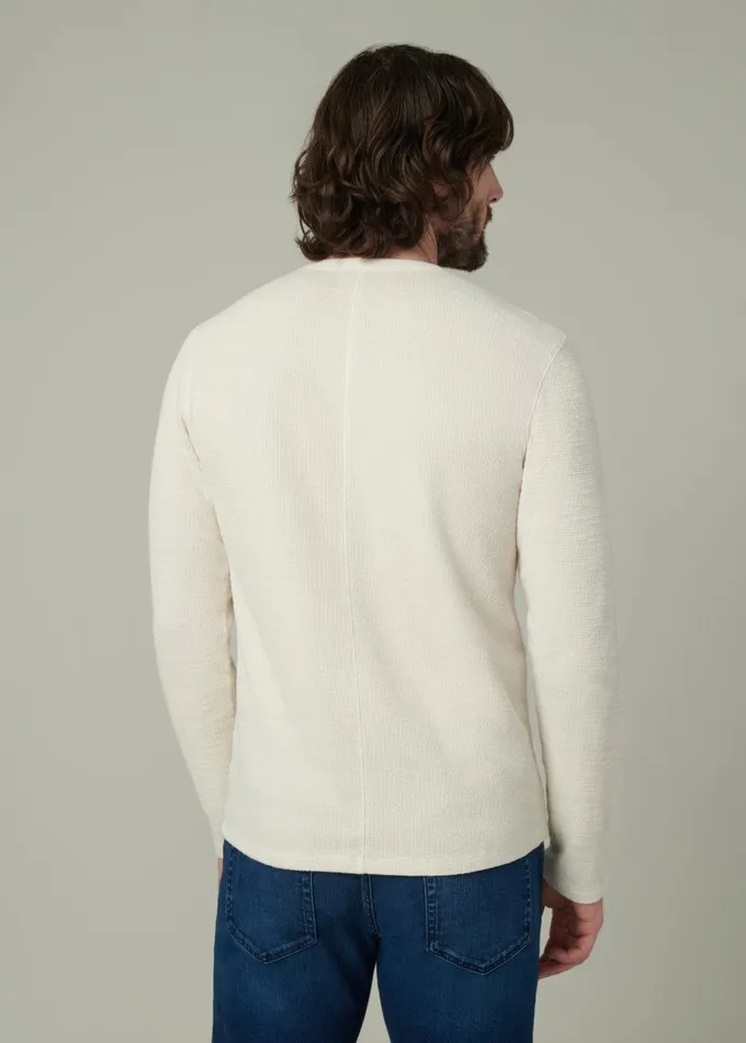 Men Tops Tees Joe039s Jeans TATE LONG SLEEVE CREWNECK Natural