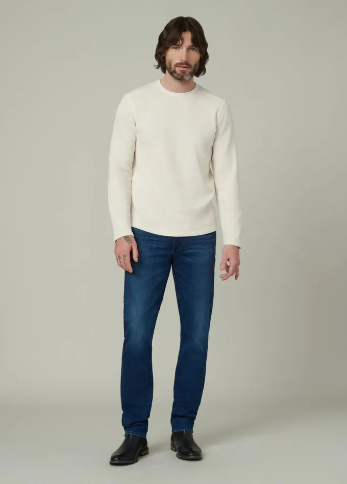Men Tops Tees Joe039s Jeans TATE LONG SLEEVE CREWNECK Natural
