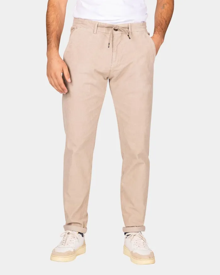 Men Trousers NZA New Zealand Auckland Corduroy Ecru Chino 8211 Chestnut