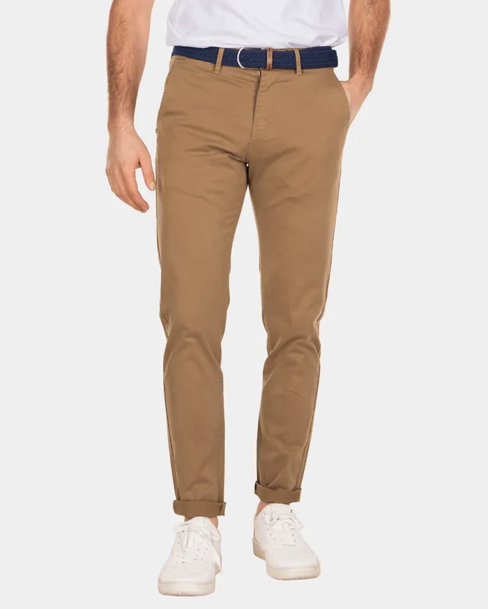 Men Trousers NZA New Zealand Auckland Napier Twill Stretch 8211 Tobacco Brown