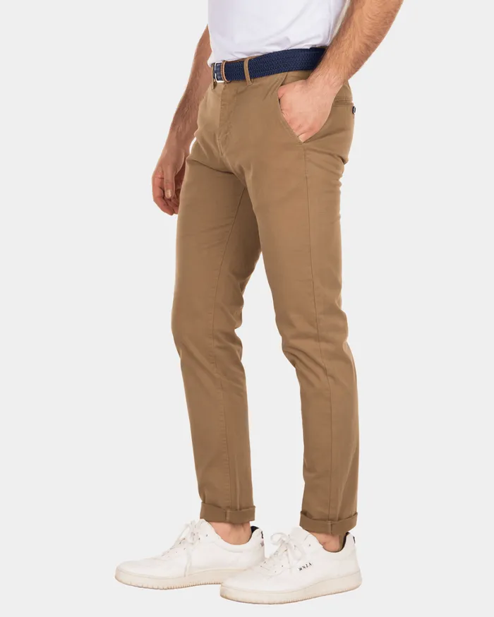 Men Trousers NZA New Zealand Auckland Napier Twill Stretch 8211 Tobacco Brown