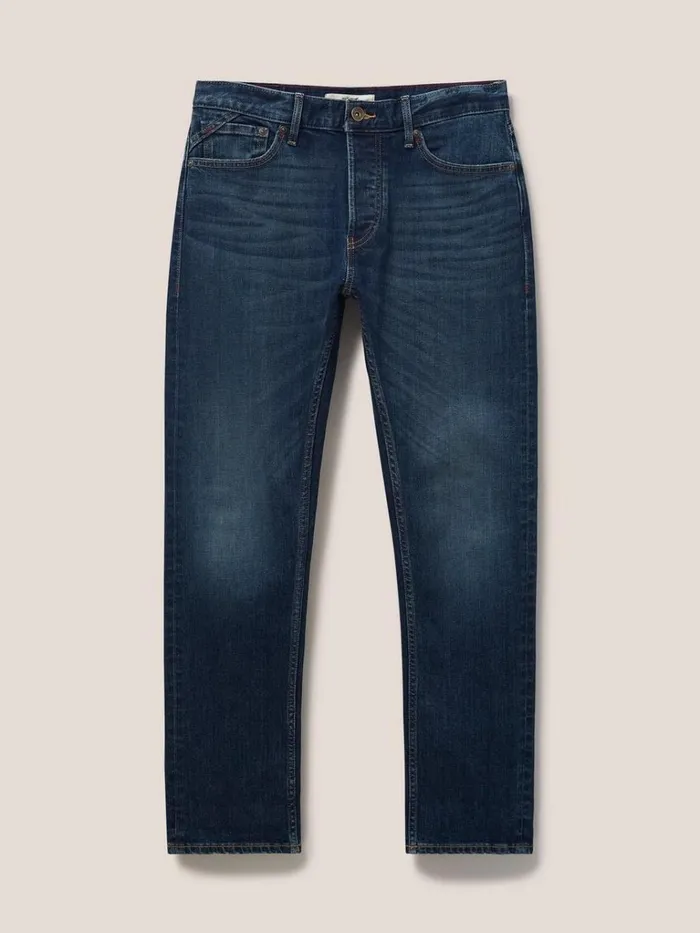 Men TROUSERS White Stuff Harwood Straight Jean Dark Blue Men TROUSERS White Stuff Harwood Straight Jean Dark Blue